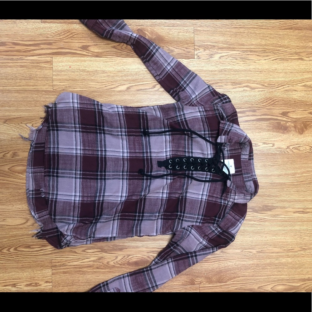 American Eagle Plaid top